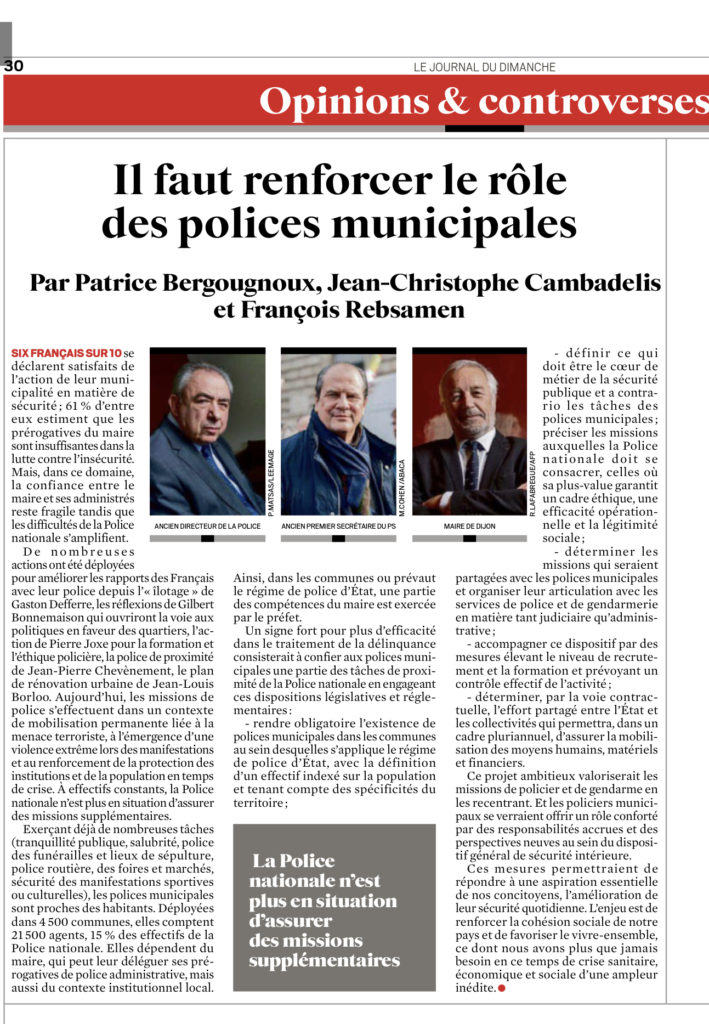 Syndicat National des Policiers Municipaux » vers une police municipale